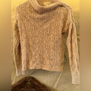 Beige Cable Knit Sweater